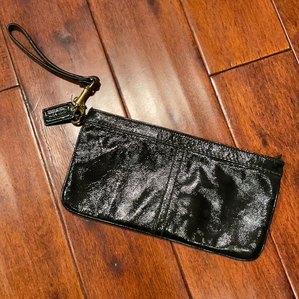Black Coach clutch/wristlet